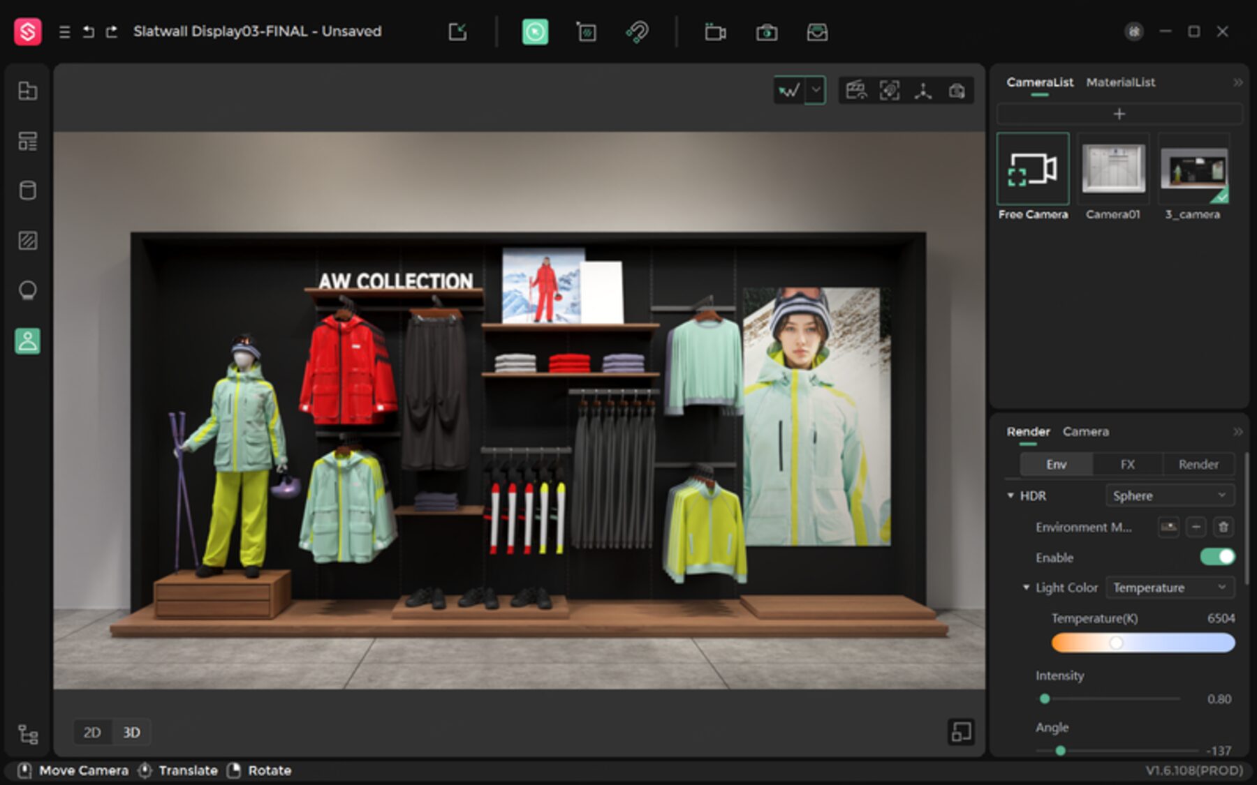 GoShop merchandising interface